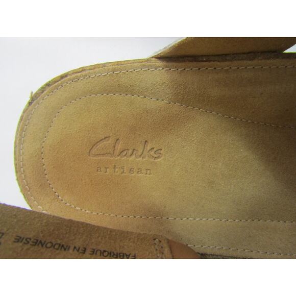 Clarks Brown Snakeprint Strappy Sandals Womens Size 11 Boho Cottagecore Minimal - Picture 2 of 7